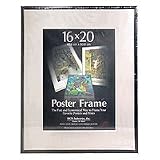 MCS Acrylic & Corrugated Back Poster Frame for a 16" x 20" Photograph, Black #22630