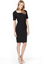 Square Neck Welt Pockets Dress