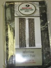 Mossy Oak Break-Up Infinity Window Curtain Panels 2 pieces size 40 X 84 inches