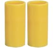 Flameless pillar candle 3 x 6 in Yellow - set of 2