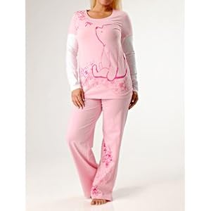 Motherhood Maternity: Long Sleeve Scoop Neck Side Ruched Nursing Pajama Set