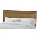 Nail Button Border Headboard in Premier Saddle Upholstery Size: California  ....