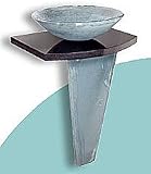 Black Granite Pedestal Top Gravity Glas