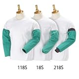 Black Stallion F2-23S 12oz. Green Fire Resistant Cotton Welding Sleeves With Ela