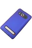 Blue Rubberized Hard Phone Cover for HTC EVO 4G Protector Case