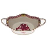 Herend Chinese Bouquet Raspberry Basket, Handle