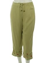 Bloomingdale's Embellished Hem Cropped Pants