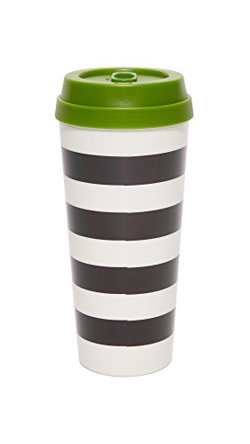 Kate Spade New York Women's Black Stripe Thermal Mug