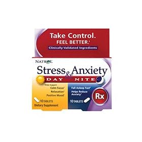 Natrol (incl Laci Le Beau Teas) Stress & Anxiety Day & Nite Formulas