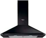 Hotpoint-Ariston - HES 62 F BK HA - Hotte D&eacute;cor / Chemin&eacute;e - Int&eacute;grable - 59,9 cm