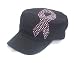 Pink Ribbon Cadet Castro Breast Cancer Black Hat