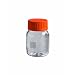 Pyrex Borosilicate Glass Cylindrical Wide Mouth Media Storage Bottle with GLS80 Screw Cap, 500ml Capacity (Case of 10)
