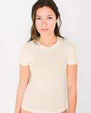 American Apparel Natural 2102org Organic Fine Jersey Short Sleeve Tee