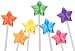 STAR SOLID ASSORTED COLOR LOLLIPOPS