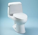 Toilet One Piece Elongated by Toto - MS854114 in Cotton White