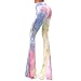 Lisli Women High Waist Printed Wide Leg Pants Casual Long Trousers
