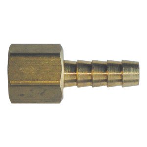 Interstate Pneumatics FF44 1/4 Inch FPT x 1/4 Inch Female Barb Connector