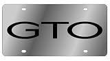 GTO - Word - License Plate - Stainless Style