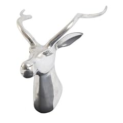 Geweih Bock 47cm Aluminium poliert