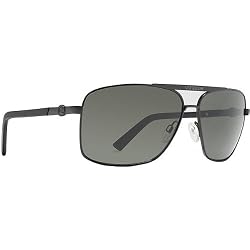 VonZipper Metal Stache Men's Fashion Sunglasses/Eyewear - Black Satin/Grey