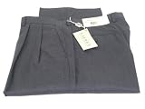 Ralph Lauren Men's Double Pleated Medium Gray Wool Cashmere Dress Pants - Size 34 x29