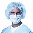Medline Standard Procedure Face Mask, Cellulose, Blue, 50 per Box