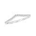 18K white gold micro-set diamonds wedding band