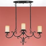 Murray Feiss Black Colonial Manor Pendants/Hanging Multi Light Pendants