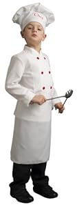 Caritan - 59746 - Déguisement - Chef Cuisinier avec Toque en Housse Luxe - 3-4 ans
