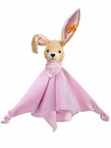 Steiff 237546 - Hoppel Hase Schmusetuch, rosa, 28 cm Preisvergleich
