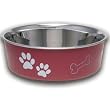 Loving Pets Merlot Stainless Steel Bella Bowl