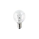 Bulbrite KR25G11CL 25W Krystal Touch G11 Globe Chandelier Bulb, Candelabra Base