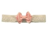 3 Inch bow on Lace Headband