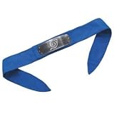 Naruto Disguise Metal Plated Headband Version Leaf Village (Blue Sash)