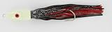 20oz Dual Pull Jig with Vinyl Skirt Glow Head Black Over Red - Jamfab Jigs DPJ20-BLK/RED, Fishing Lures & Lure Kits