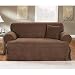 Chocolate Soft Suede One Piece Tcushion Sofa Cover