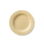 Bambu 7-Inch All Occasion Veneerware Plates, Package of 8, Natural