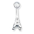 Sterling Silver Eiffel Tower Charm with 20 inch Sterling Silver Chain