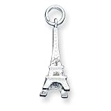Sterling Silver Eiffel Tower Charm with 20 inch Sterling Silver Chain