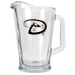 Arizona Diamondbacks 60oz Glass Pitcher - Primary Logo MLB Baseball