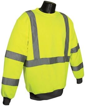 Radians RadWear Class 3 Long Sleeve Pullover Sweatshirt - Lime, XL, Model# SS01-3PGS