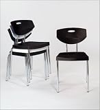 Euro Style 0-1231 Beetle Black/Chrome 4 Pack