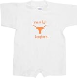 Texas Longhorns Newborn White 'I'm A Lil' Longhorn' Romper