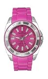 AK Anne Klein Plastic Bracelet Magenta Dial Women's watch #10/9179MAMA