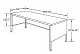 Mayline Group Mailflow-To-Go 30'' W Work Table