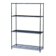Safco 48"x18" Industrial Wire Shelving in Black