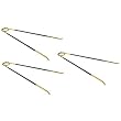 Spring Grip Ring Holding Tweezers 6 1/2" 3Pcs