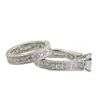 Antique Style Cz Wedding Engagement Ring Set