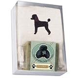 Single Gift Box with Poodle Black Soap & Towel