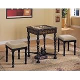 Kitchen & Housewares : Powell Masterpiece Antique Black Game Table 465-20